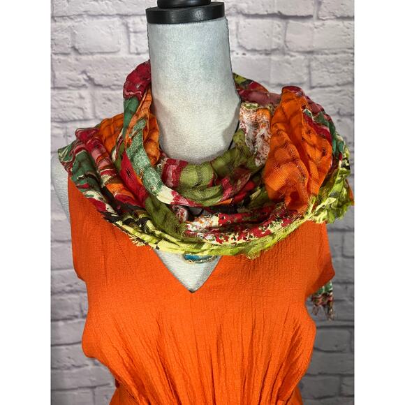 Vibrant boho scarf - Picture 3 of 4